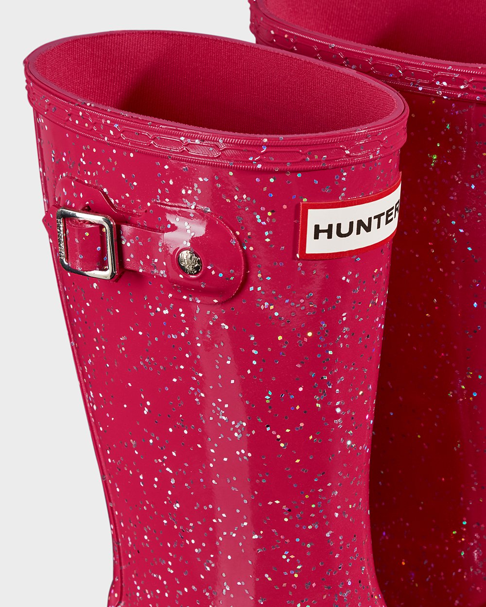 Regenlaarzen Kinderen - Hunter Original Big Giant Glitter - Roze - 53TLRFCHX